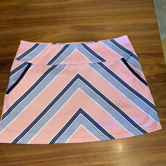 Adidas golf skort, EUC, navy red white, sz XL, cute and classic - Picture 2 of 14